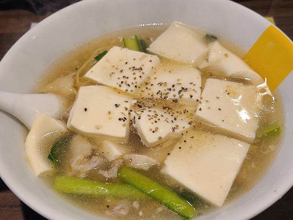 「豆腐らー麺」@塩生姜らー麺専門店MANNISHの写真