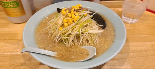 「ネギミソラーメン+大盛」@ラーメンショップ椿 新治店の写真