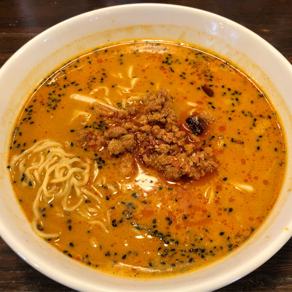 「ランチメニュー（担々麺チャーハンセット）750円くらい？失念」@八福食堂 富里店の写真