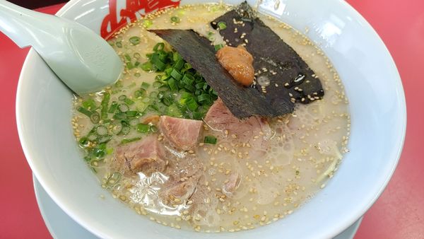 「朝ラーメン　コロチャーシュートッピング」@山岡家 松本店の写真