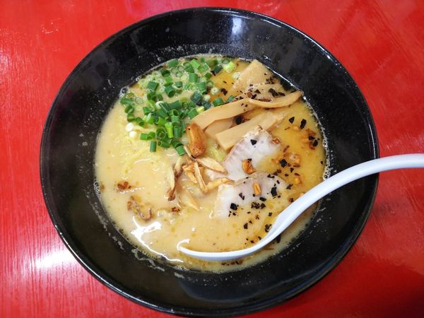 「ニンニクみそパンチ+たまごめし 750+170円」@みそラーメン くろいし鉄満堂の写真