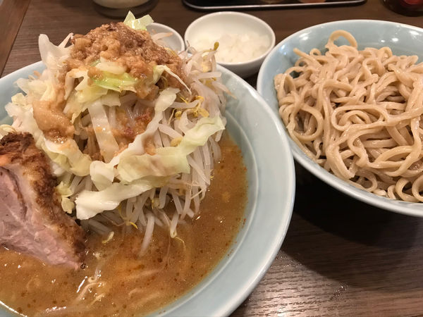 「中つけ麺、タマネギ」@立川マシマシ 栄住吉店の写真