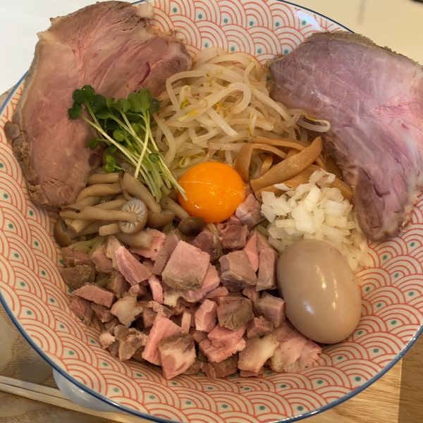 「【限定】塩まぜそば850円+特製200円」@麺や 彩～iro～の写真