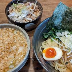 旨辛つけ麺 蓮+ネギチャーシューご飯