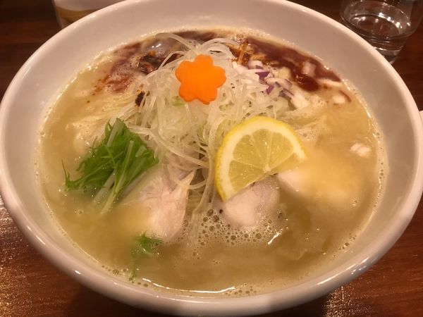 「白鶏湯／赤　大盛り」@麺や コリキの写真