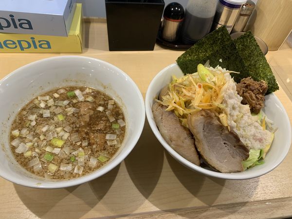 「全部入りつけ麺」@らーめん影武者 本館の写真