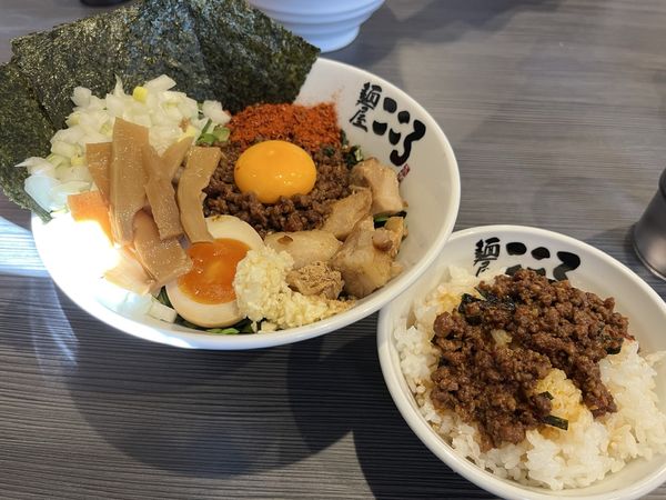 「全部のせ台湾まぜそば」@麺屋こころ 青葉店の写真