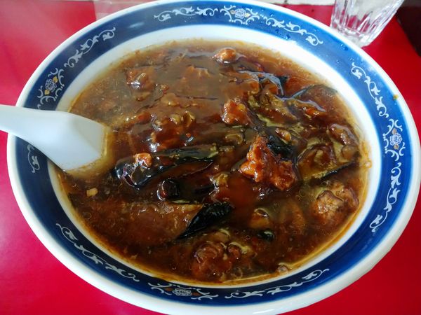 「茄子そば（800円）＋小ライス（200円）」@中山楼 餃子道場の写真