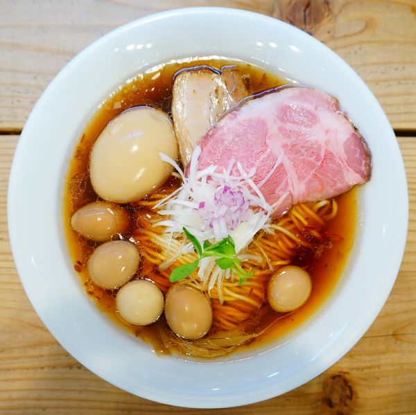 「kiri_Soba 醤油＋味玉＋うずらの味玉」@The Noodles & Saloon Kiriyaの写真