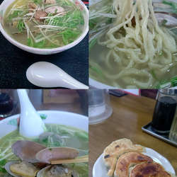 『極しお&あさり+餃子3個(¥880+330)』