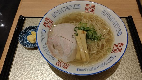 「期間限定　塩生姜らぁ麺」@中華そば 葵 新越谷ヴァリエ店の写真