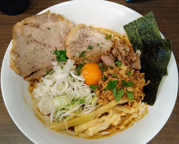 「【3周年限定】秩父味噌まぜそば ￥1050」@狼煙 東大宮店の写真