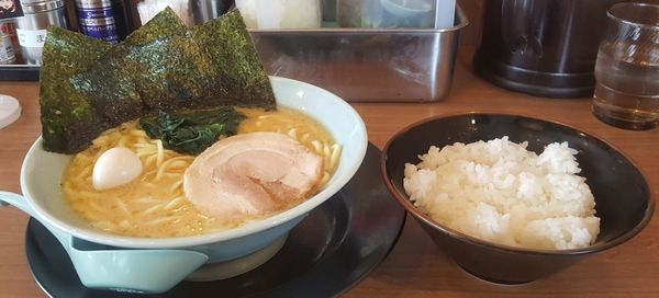 「ラーメン+ライス」@町田商店 水沢店の写真