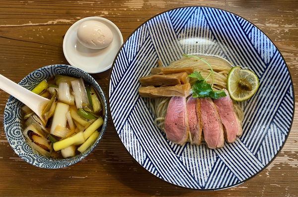 「昆布水鴨出汁つけそば」@中華そば 弥惣吉の写真