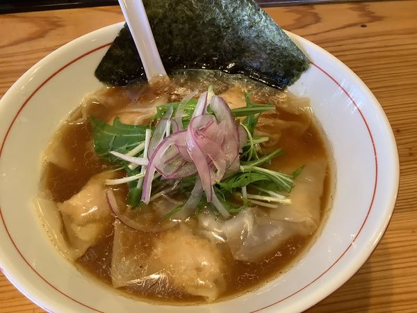 「ワンタン麺　醤油　850円」@創麺 どすんの写真