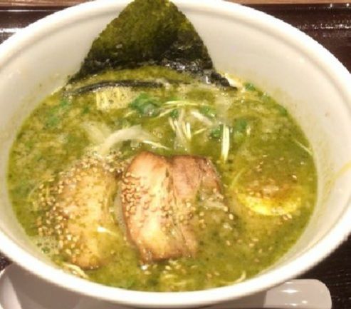 「(期間限定)抹茶わさび豚骨」@RAMEN EXPRESS 博多一風堂 ららぽーと沼津店の写真