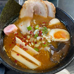 龍の極（味噌）+味付たまご