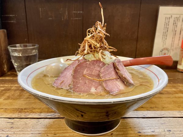 「特製味噌らーめん ＋ ランチチャーシュー丼」@東京味噌らーめん 鶉の写真