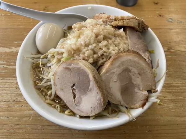 「ド豚骨ラーメン並（全部入り）」@宮二郎の写真