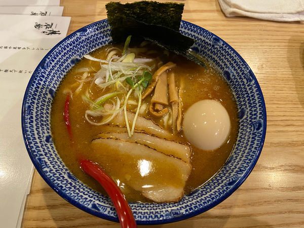 「特製濃厚鶏白湯ラーメン〜あご出汁合わせ〜 1,030円」@焼きあごラーメン 侍道の写真