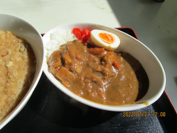 「Bset カレーライスとたぬき蕎麦セット 600円」@こだわりの立ち食いそば たからんちょの写真