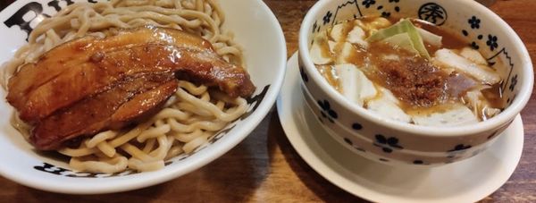 「づけそば」@らーめんブッチャー 函南店の写真