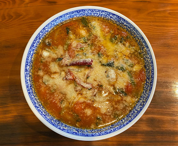 「牡蠣とほうれん草のトマチーズ」@麺＆cafe Coi.Coi.の写真