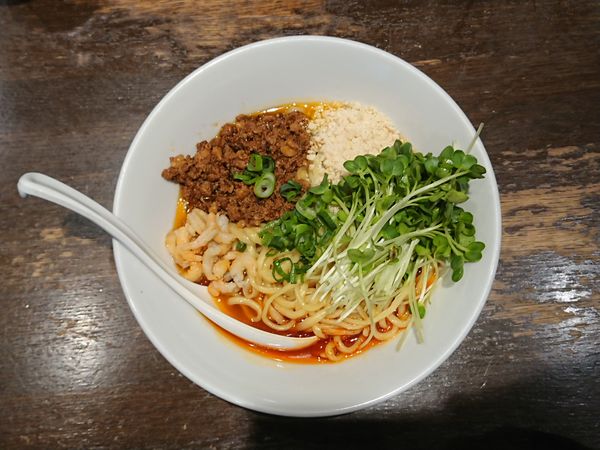 「日式汁なし担々麺」@六坊担担面の写真