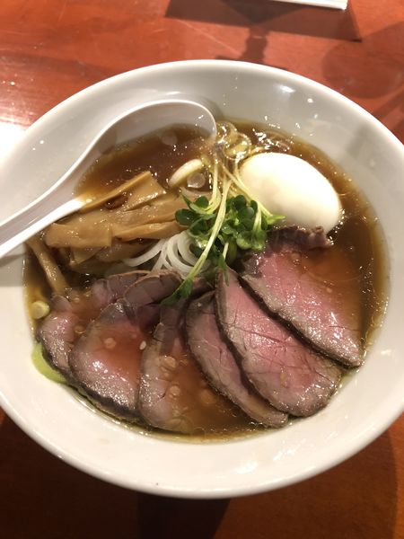 「牛骨醤油ラーメン 肉増し玉子」@和牛と馬肉 虎辰~CotatSu~の写真