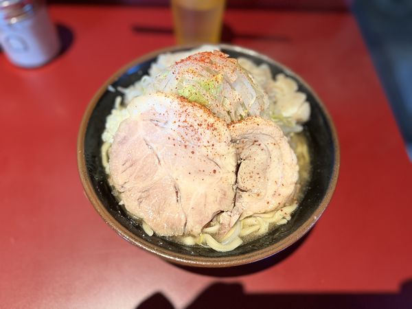 「ラーメン(麺少なめ.ニンニク少し.アブラ)800円」@ラーメン二郎 荻窪店の写真