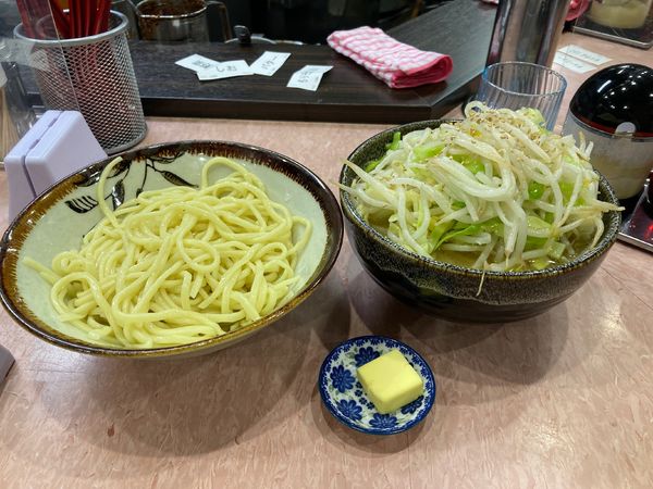 「もりそば（小）塩　野菜　バター」@所沢大勝軒の写真