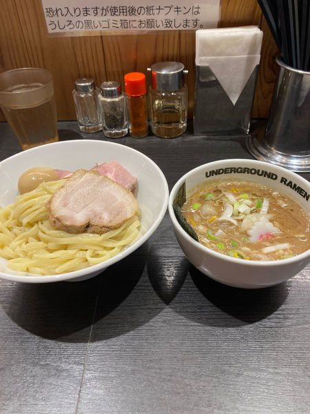 「特製濃厚つけ麺」@UNDERGROUND RAMEN 川越仲町の写真