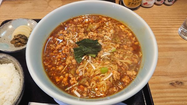 「Q番担々麺   750円」@夢屋の写真