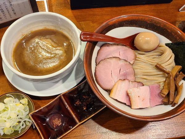 「特製つけ麺300㌘」@長男、ほそのたかしの写真