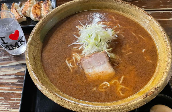 「中華そば【細麺】(中)＋餃子＋煮玉子」@もちもちの木 白岡店の写真