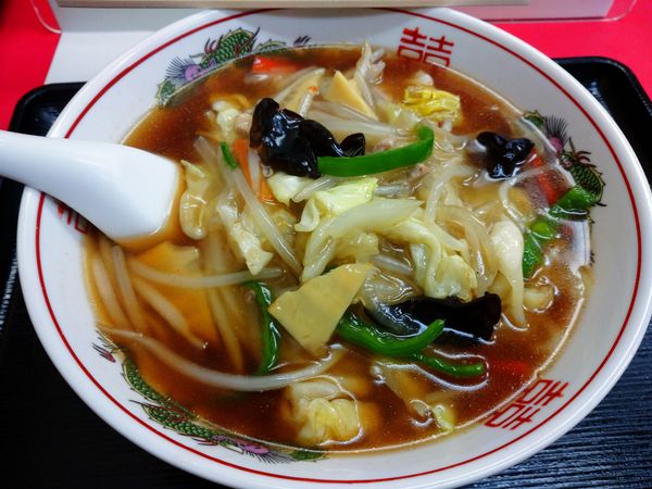 「もやしそば(800円)+餃子コロッケ(200円)」@錦華楼の写真