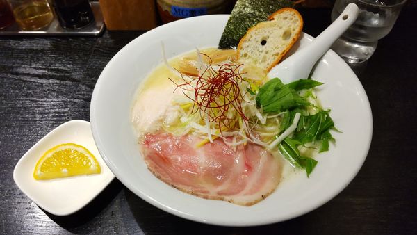 「濃厚鶏白湯塩880円」@上気元 いただきの写真