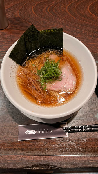 「鴨清湯麺」@鴨出汁中華そば ROKUの写真