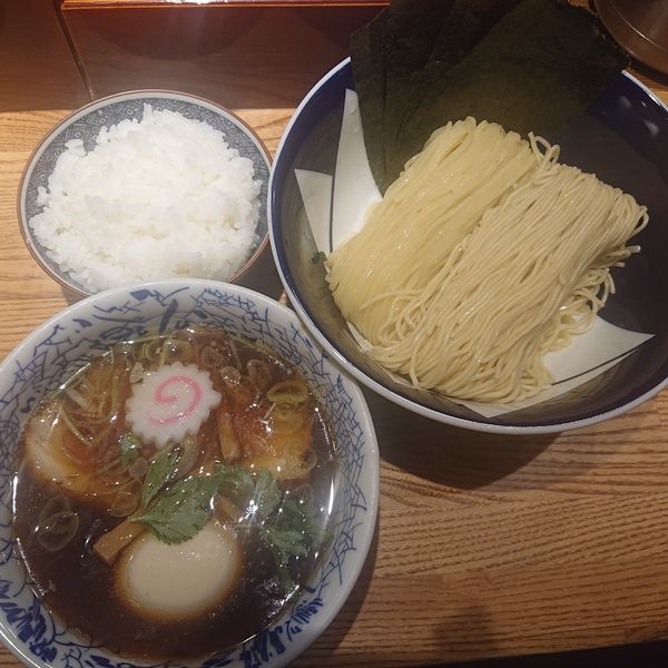 「特製清湯つけそば1220円、ご飯100円」@つけそば 神田勝本の写真