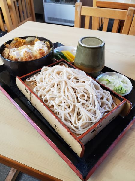 「かつ丼セット（もりそば）」@満留賀の写真