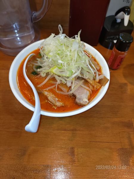 「限定　辛味噌＋味玉＋チャーシュー＋ネギ」@麺処ゆきちの写真