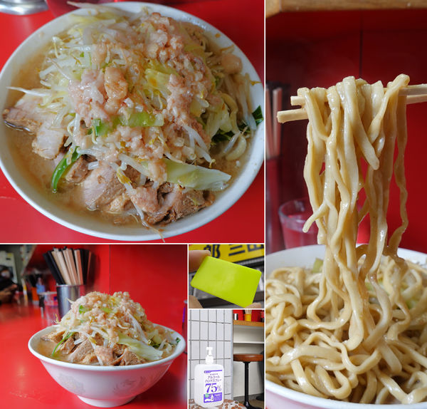 「ぶたラーメン 700円（野菜・脂）」@ラーメン二郎 三田本店の写真