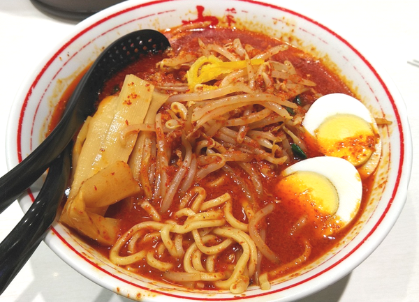 「中本風煮干ソバ（辛さ10倍）￥970」@蒙古タンメン 中本 川越店の写真