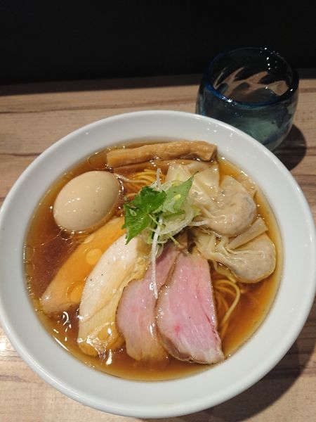 「お好きな特製らぁめん(醤油) & 日本酒ペアリング」@麺屋 彩音 ~Sign~の写真