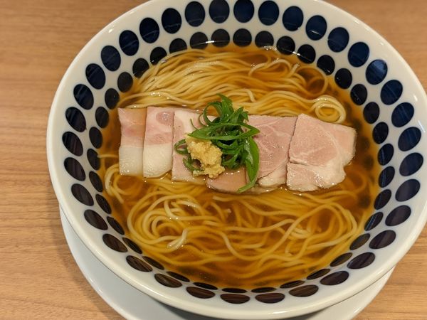 「朝ラー限定　澄の豚soba 生姜醤油ver」@鶏Soba Toraやの写真