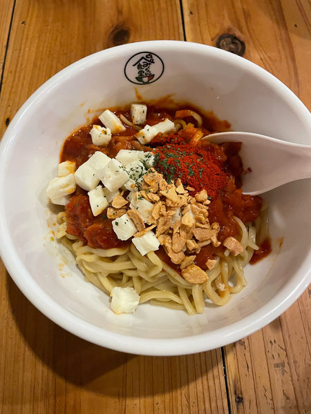 「アラビアータまぜそば」@イタリアンまぜそばのお店 みくちゃん食堂の写真