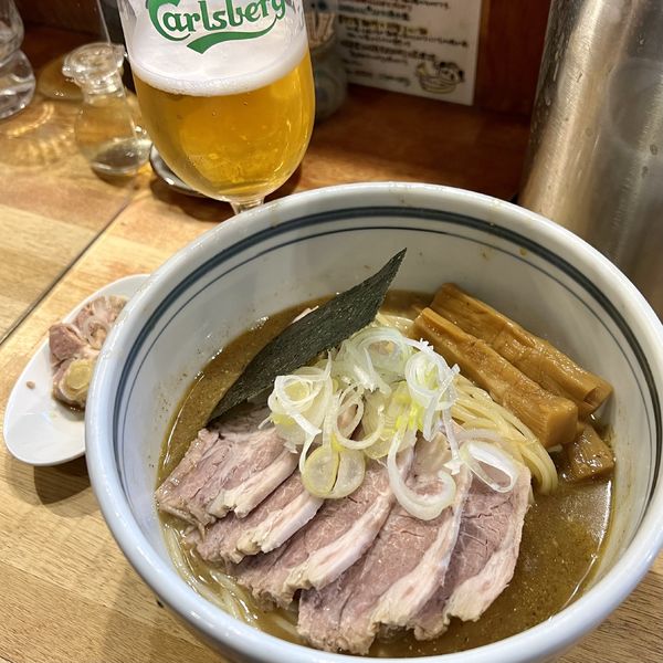 「ちゃーしゅうめん＋カールスバーグ」@こうかいぼうの写真