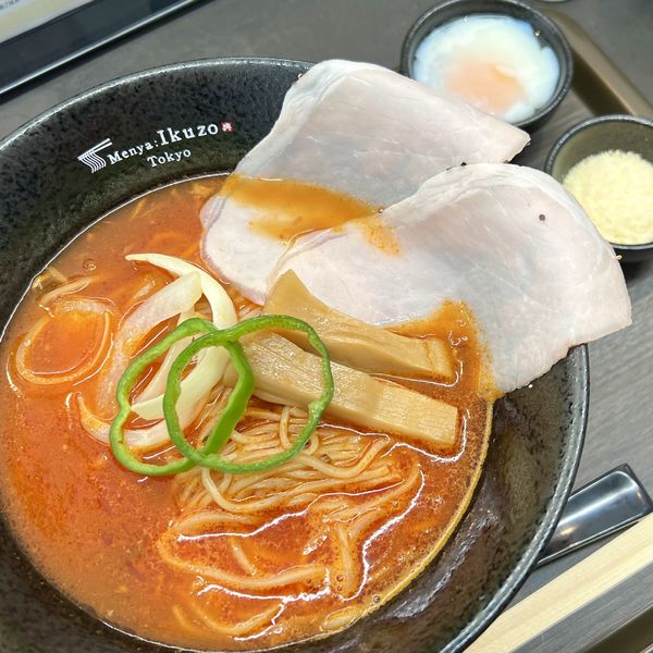 「氷見イワシ香るナポらー麺スペシャルセット」@Menya Ikuzo Tokyoの写真