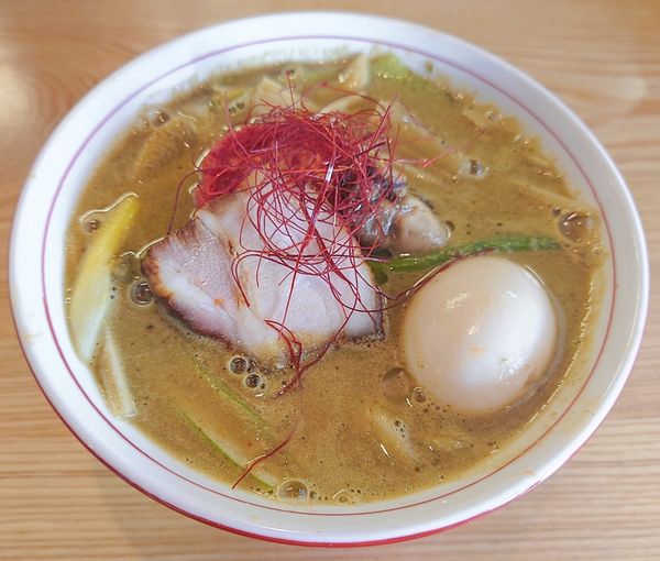 「飛騨ねぎの牡蠣味噌そば【期間·数量限定】」@麺 㐂色の写真