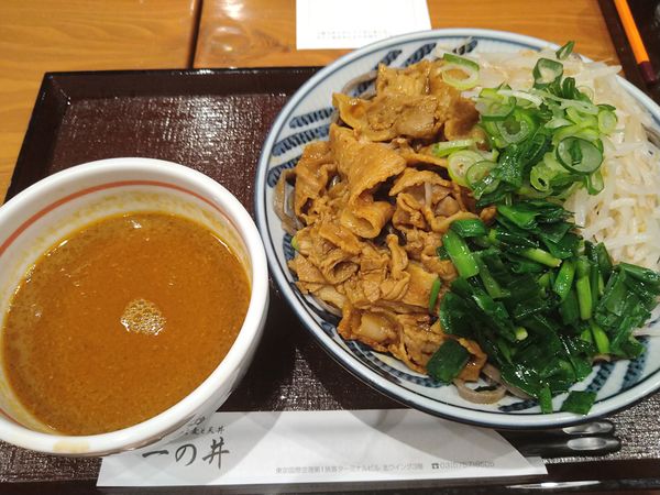 「(限定)肉にら坦々つけそば」@一の井の写真